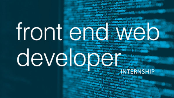 front end developer internship