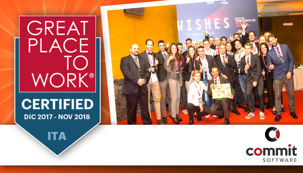 great place to work Certificazione Comm.it